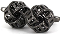 Hollow Black Knot Cufflinks
