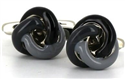 Tricolor Knot Cufflinks in Grey and Black