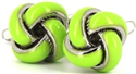 Light Green Knot Cufflinks