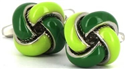 Green Knot Cufflinks