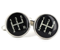 Black Gear Shift Cufflinks