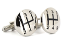 Silver Gear Shift Cufflinks