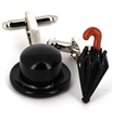 Umbrella and Hat Cufflinks