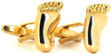 Golden Feet Cufflinks