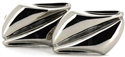 Silver Cufflinks with Central Stripe II