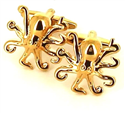 Golden Octopus Cufflinks