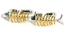 Fishbone Cufflinks - Gold Fishbones