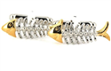 Fishbone Cufflinks - Silver Fishbones