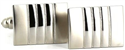 Rectangular Cufflinks with 4 Lines