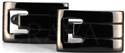 Black Rectangular Cufflinks