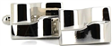Wavy Striped Rectangular Cufflinks