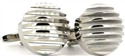Silver Round Cufflinks