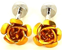 Yellow Rose Cufflinks