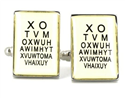 Optometric Chart Cufflinks