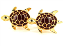 Bordeaux Turtle Cufflinks