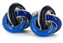 Triple Knot Blue Cufflinks