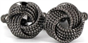 Black Triple Knot Cufflinks