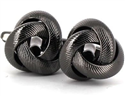 Triple Knot Black Cufflinks II