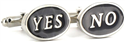 YES/NO Cufflinks