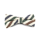 Multicolored Striped Cotton Bow Tie