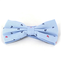 Light Blue Anchor Bow Tie