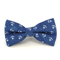 Light Denim Small Anchors Bow Tie