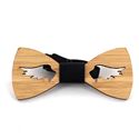Bamboo Hollow Wing Bow Tie