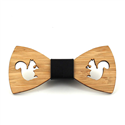Hollow Bamboo Squirrel Bow Tie