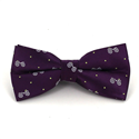 Purple Retro Bicycles Bow Tie