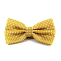 Champagne Bow Tie with White Dots