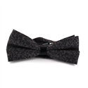 Grey Cheviot Bow Tie