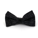 Black Cheviot Bow Tie