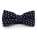 Dark Blue Hearts Bow Tie