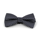 Blue and Silver Crosses Bow Tie