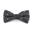 Black Crosses and Dots Bow Tie