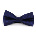 Dark Blue Checkered Bow Tie