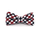 White, Red, and Black Checkered Bow Tie