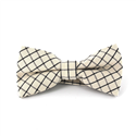 Black and White Checkered Bow Tie