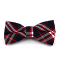 Dark Blue Tartan Bow Tie
