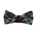 Blue and Green Tartan Bow Tie