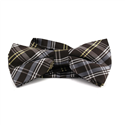 Brown and White Scottish Check Bow Tie