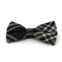 Tartan Plaid Bow Tie in Brown and Green