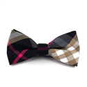 Black and Brown Tartan Bow Tie