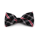 Black and Pink Tartan Bow Tie