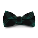 Green and Black Tartan Bow Tie
