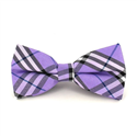 Violet Tartan Bow Tie