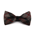 Tartan Plaid and Leather Bow Tie
