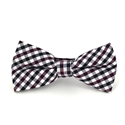 Purple and Black Gingham Bow Tie