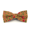 Floral Print Cork Bow Tie