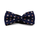 Midnight Blue Floral Bow Tie